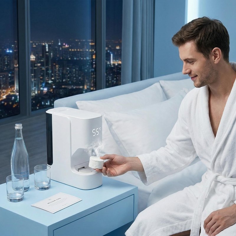 Hot Face Towel Dispenser,Hot Towel Dispenser 5-Second Rapid Heater Machine, Automatic Towel Warmer Hot Towel Dispenser 55°C Constant Temperature, for Spa Bathroom & Home Towel Warmers Bathroom(01)