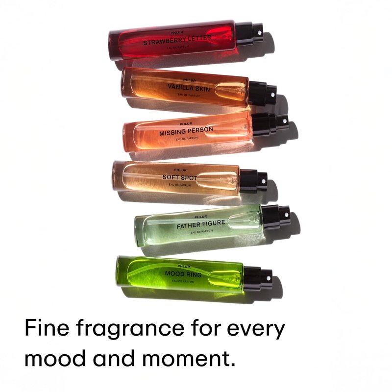 PHLUR Soft Spot Eau de Parfum - Travel Size Perfume Fragrance - Floral Amber Musk Perfume with Bergamot, Mandarin, Jasmine, Sandalwood & Vanilla (9.5mL)