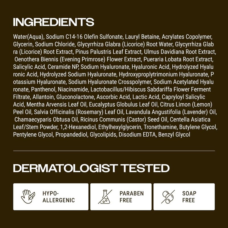 Licorice Deep Pore Facial Cleanser - Hydrating Gel with Centella Asiatica & Ceramide NP | 150ml/5.07 fl. oz.
