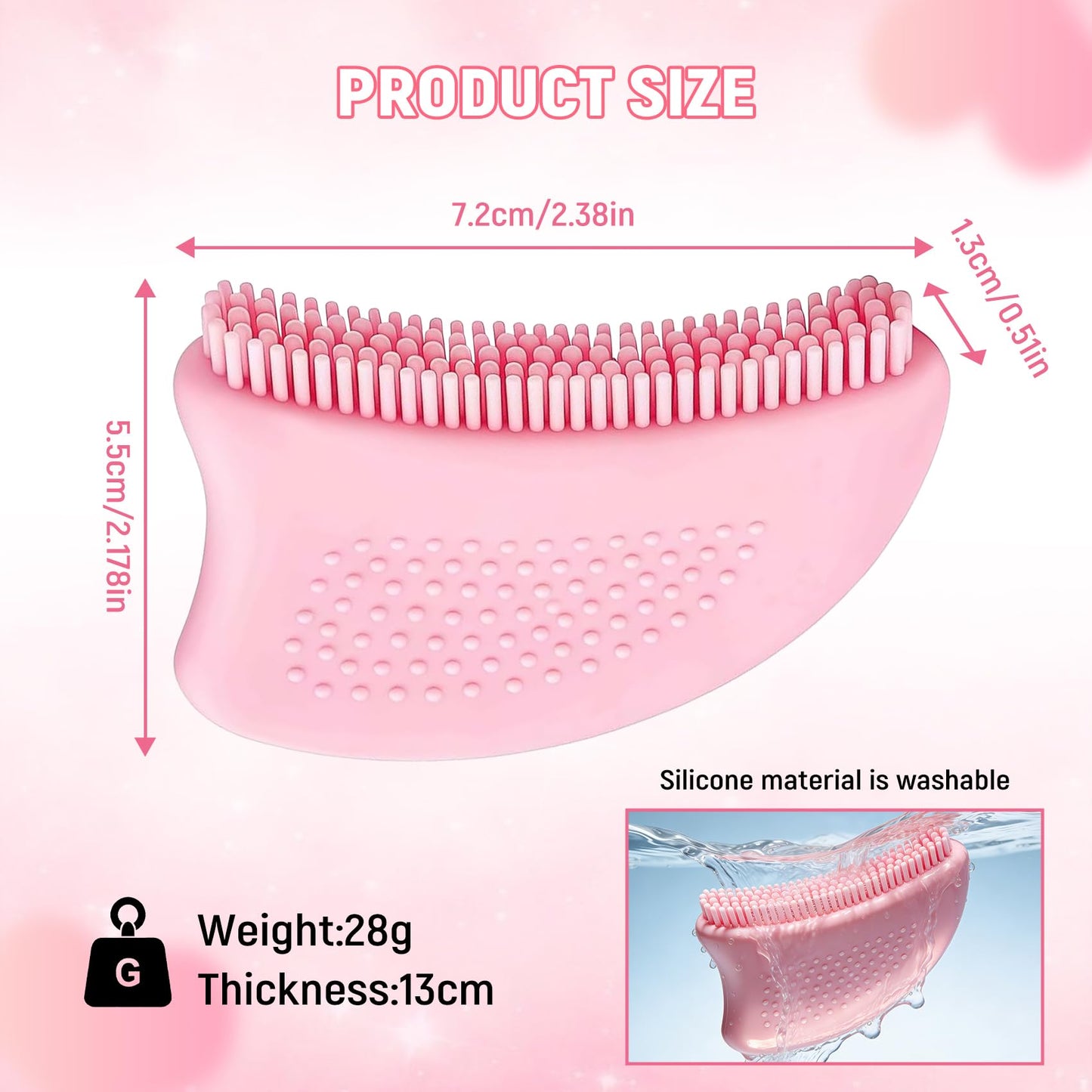 sprsum Silicone Lymphatic Contour Face Brush,Lymphatic Drainage Massager for Face,2026 New Gua Sha Facia Brush Upgrade Ergonomically Designed and Relieve Fatigue (1 Pcs)