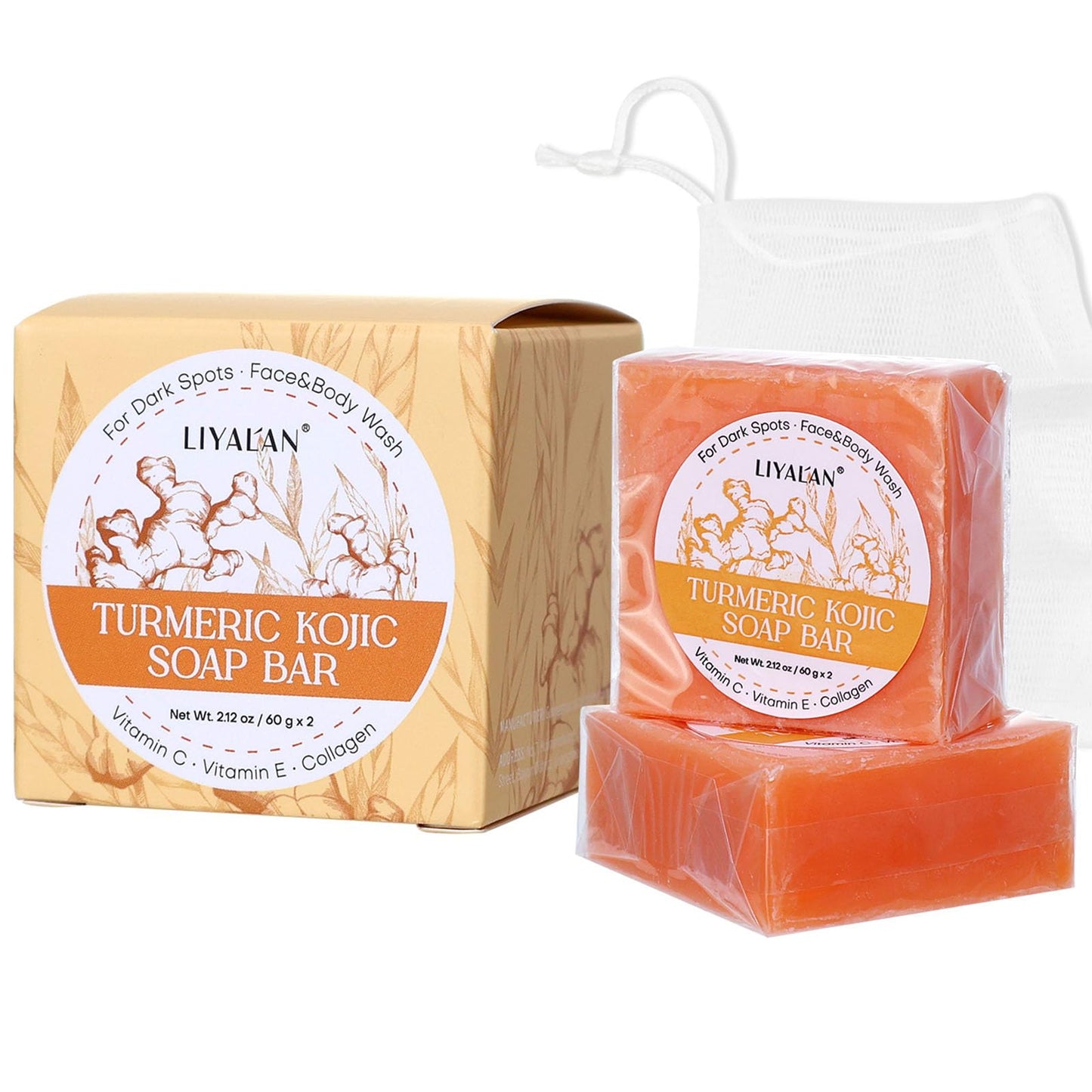 LIYALAN Turmeric Soap Bar