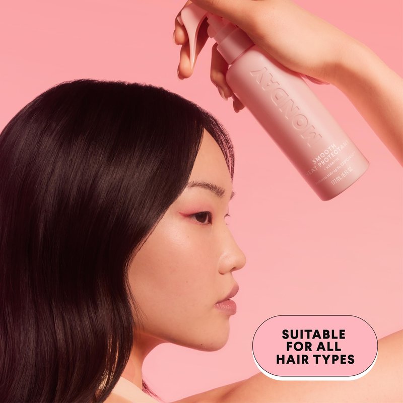 MONDAY HAIRCARE SMOOTH Heat Protectant with Keratin – 6 oz for a Smooth, Polished Finish(Pack of 2)