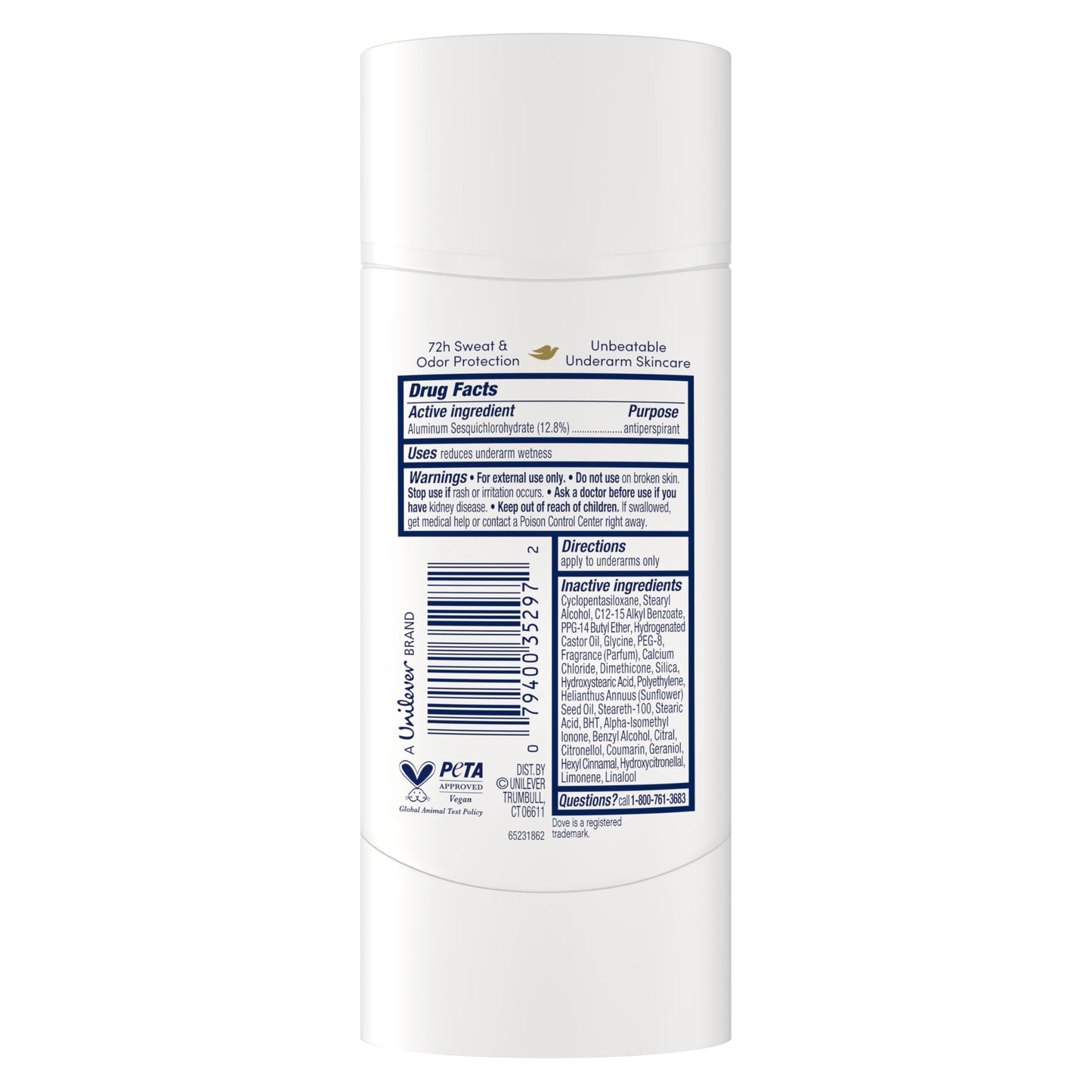 Dove Advanced Care Antiperspirant Deodorant for Women Cool Essentials 72 Hour Sweat & Odor Protection 2.6 oz