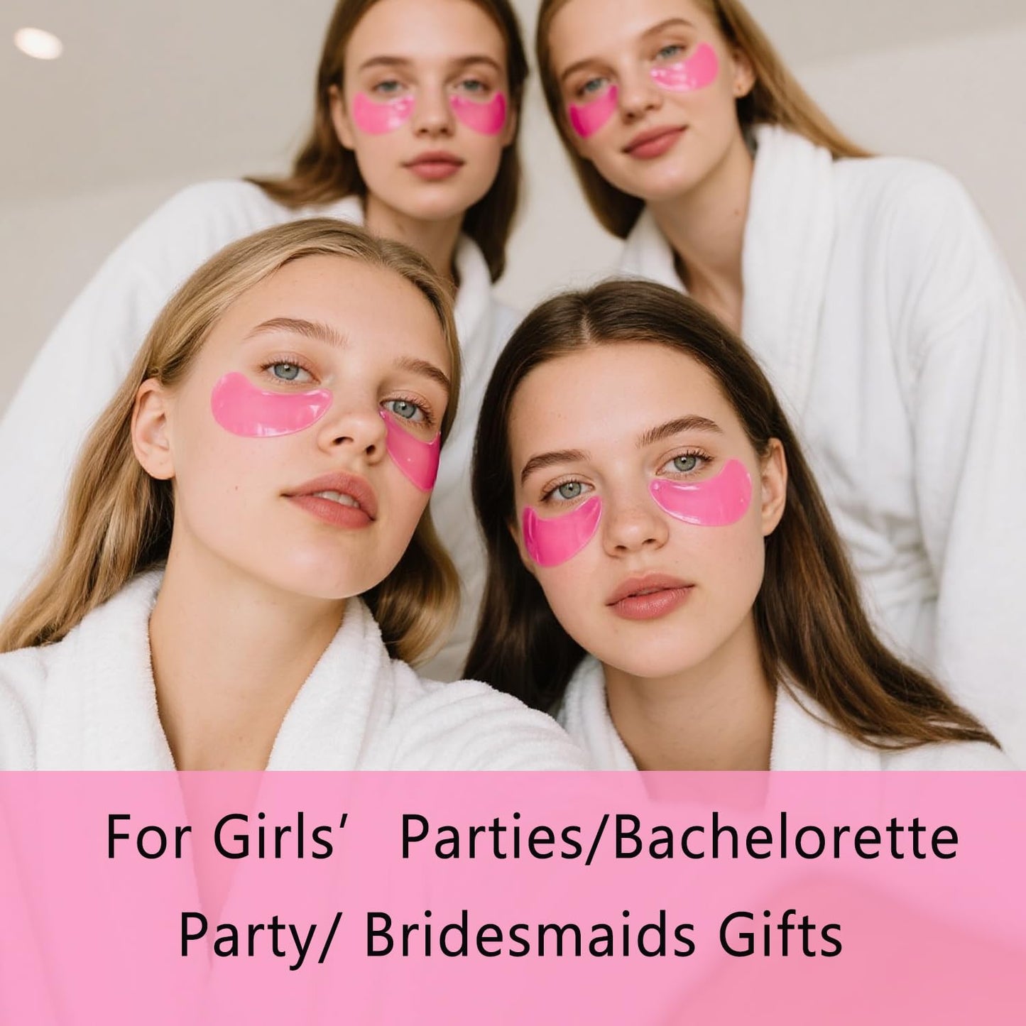 30 Pairs Eye Masks & Lip Masks, Under Eye Patches for Puffy Eyes, Moisturizing Lip Mask Pink Pads, Reducing Fine Lines, Bridal Shower Gifts, Graduation Gifts, Wedding Bridesmaid Gifts, Bulk Gifts