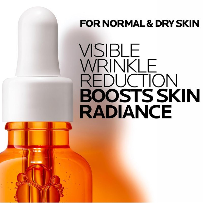 La Roche-Posay Pure 12% Vitamin C Serum - Hydrating Face Serum with Hyaluronic & Salicylic Acid | Boost Radiance, Reduce Wrinkles, 1 oz