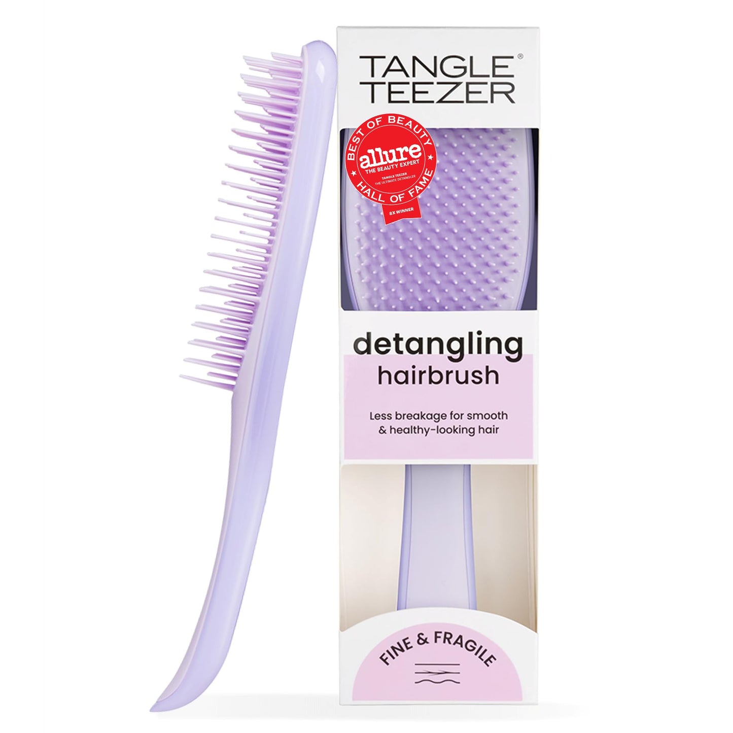 Tangle Teezer Fine Ultimate Detangler Brush, Dry & Wet Hair Brush to Detangle & Reduce Breakage for Fine Hair Types, Hypnotic Heather