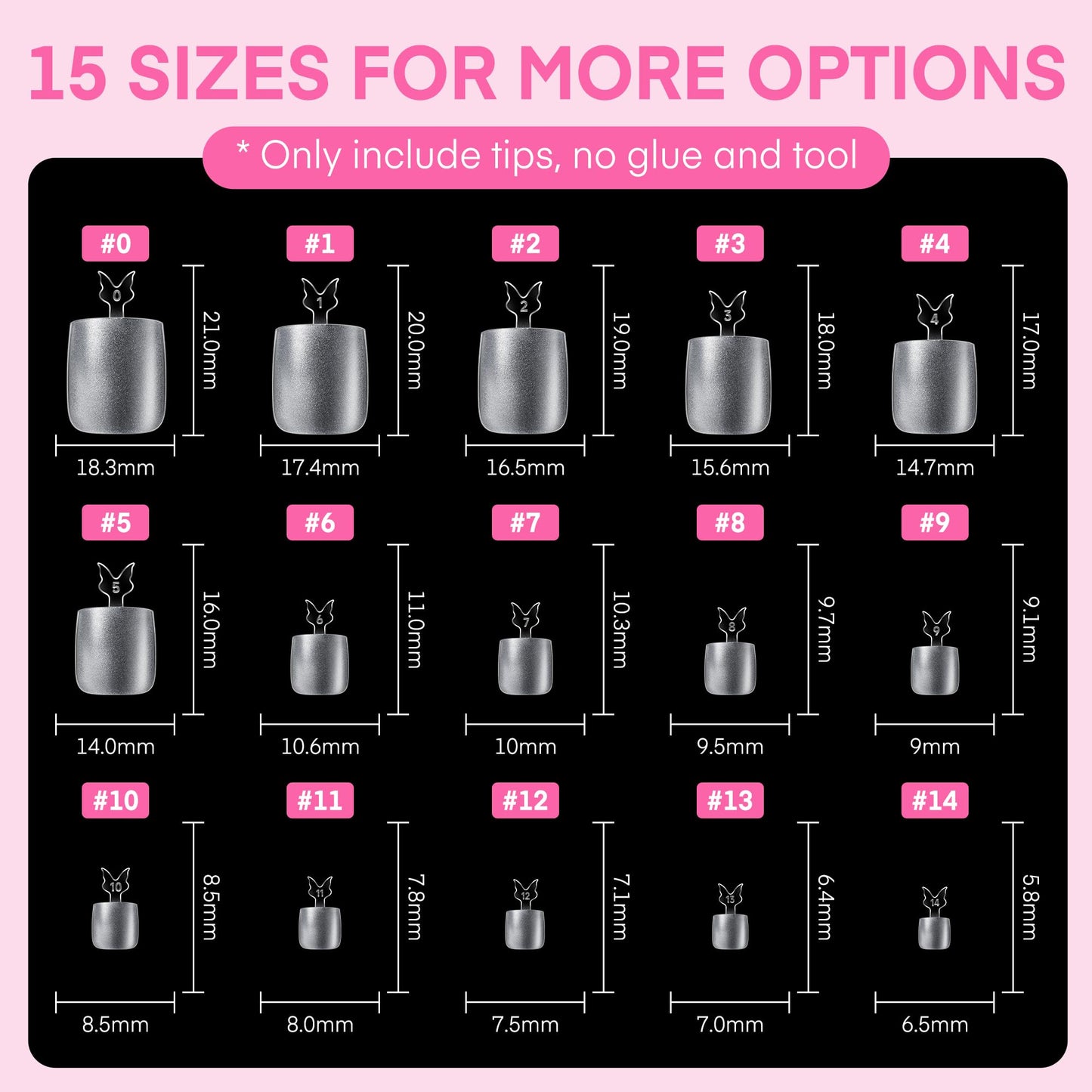 UNA GELLA Square Toe Nail Tips 312Pcs 15Sizes, Full Cover Soft Gel Toes Nail Tip Pre-etched Fake Acrylic Toe Nail Press Ons For Big Toes Nail Extensions Pedicure Home DIY Salon *Tips Only No Tools*
