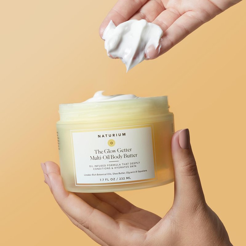Naturium Whipped Multi-Oil Body Butter - Firming Cream & Moisturizer with Shea Butter, 7.7 fl oz
