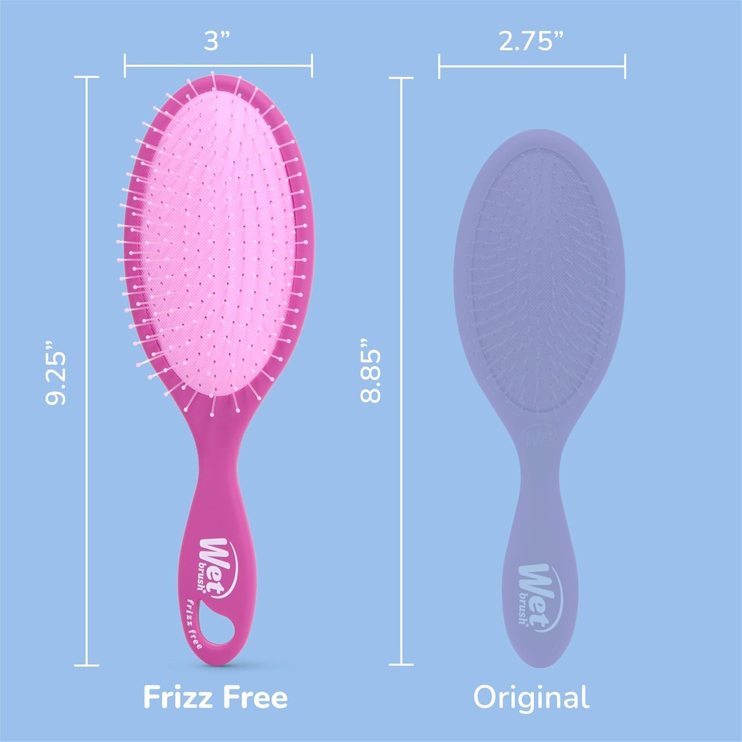 Wet Brush Frizz-Free Detangler Brush - Ionic Technology for Smooth, Frizz Control | Purple, All Hair Types