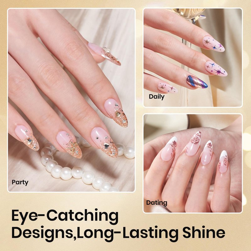 Beetles Liner Gel Top Coat - Decoration Sealing Nail Gel with Fine Brush for Detailed Designs, Strong Adhesion for Mirror Chrome Powder, Rhinestones & Gap Filling UV Light Cure