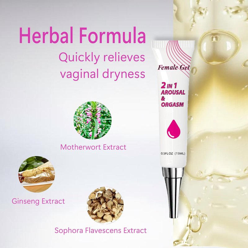 Fast-Acting Orgasm Gel for Women, Intense Arousal Stimulant, Massage Enhancer for Women and Couples, 2-in-1 New Experience