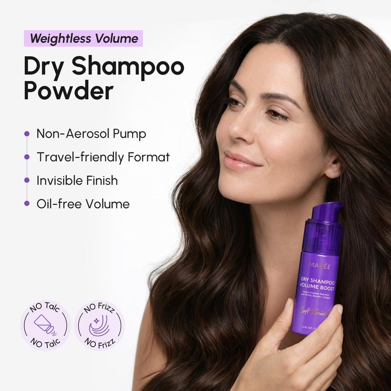 Dry Shampoo Powder for Women & Men - Volumizing Talc-Free Formula with Biotin & Keratin | Travel Size Hair Care