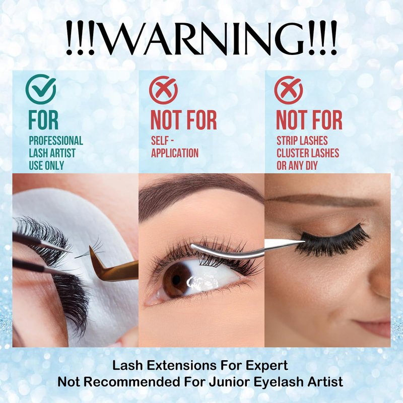 Eyelash Extension Glue Lash Glue for Eyelash Extensions - 5ml 1-2 S Fast Drying/Retention 8 Week Eyelash Adhesive for Eyelash Extensions Professional Salon Supplies