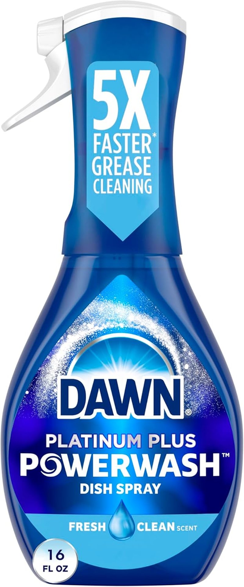 Dawn Platinum Powerwash Dish Spray - Fresh Scent Dish Soap | 16 Fl Oz, Effortless Grease Removal
