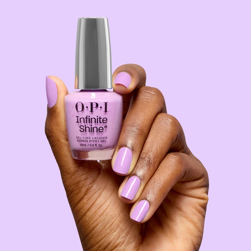 OPI Infinite Shine Learn to Fly-lac | Opaque Soft Pastel Lilac Purple Crème Long Wear Nail Polish | Trip to the Brite Side | Summer 2026 Collection