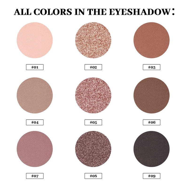 MYSTER ROSEY Neutral Eyeshadow Palette, Nude Eyeshadow Palette, Matte Eye Shadow Makeup Palette with Mirror, Long-Lasting Wear, Vegan, Cruelty-Free - 0.5oz (Charm Purple)
