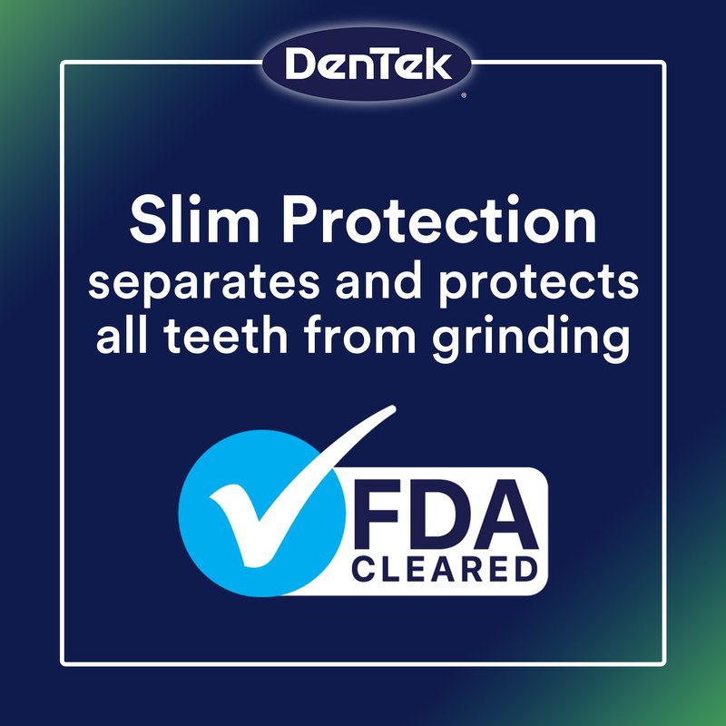 DenTek Comfort-Fit Dental Guard, Mouth Guard for Grinding Teeth at Night, Pack of 2 Guards & 1 Storage Case