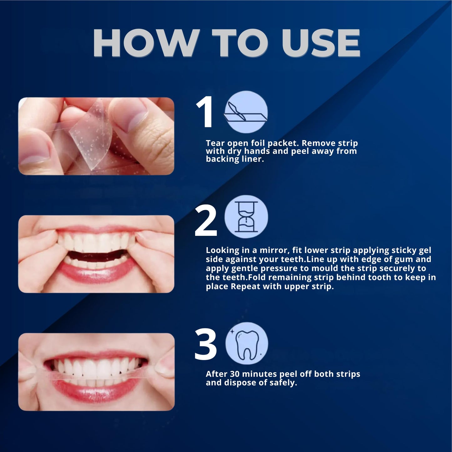 Teeth Whitening Strips | 14 Strips - 7-Day Mint-Flavored Treatments for Sensitive Teeth | Non-Toxic Whitening Strips | Enamel Safe & Peroxide-Free | Removes Stains in 7 Days | Teeth Whitening