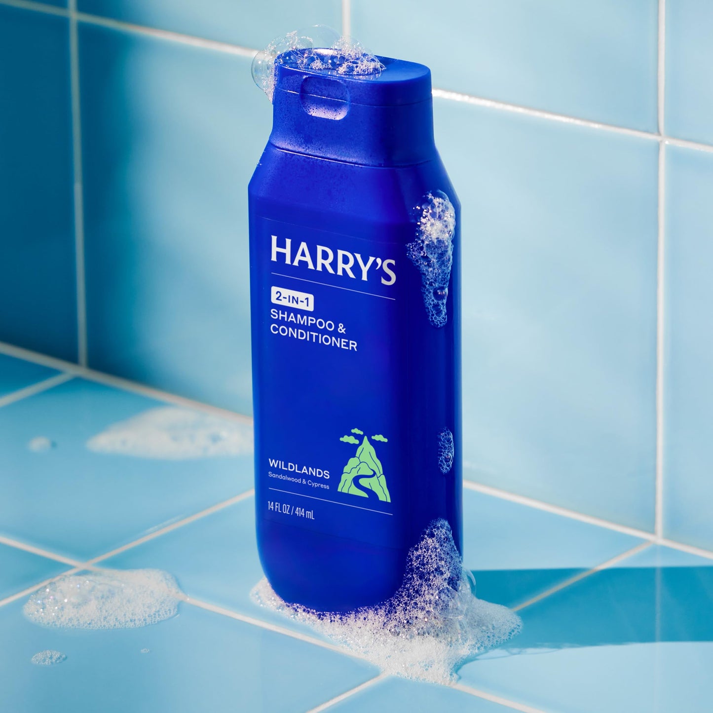Harry's Men's 2 in 1 Shampoo and Conditioner for All Hair Types - Wildlands Scent - (3 Pack) 14 fl oz - No Parabens or Sulfates