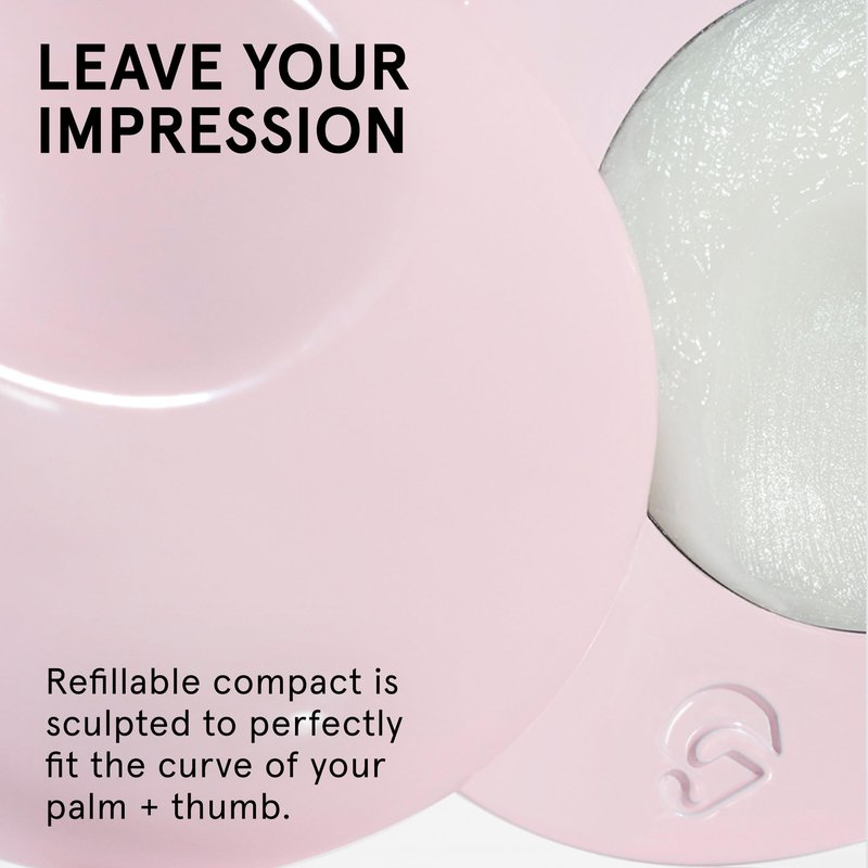 Glossier You Solid Perfume - Unisex Fragrance for Women & Men in Refillable Compact, Alcohol-Free Balm Melts Into Skin - Buildable Warm & Spicy Scent Pink Pepper, Iris, Ambrox - Travel-Friendly, 3g