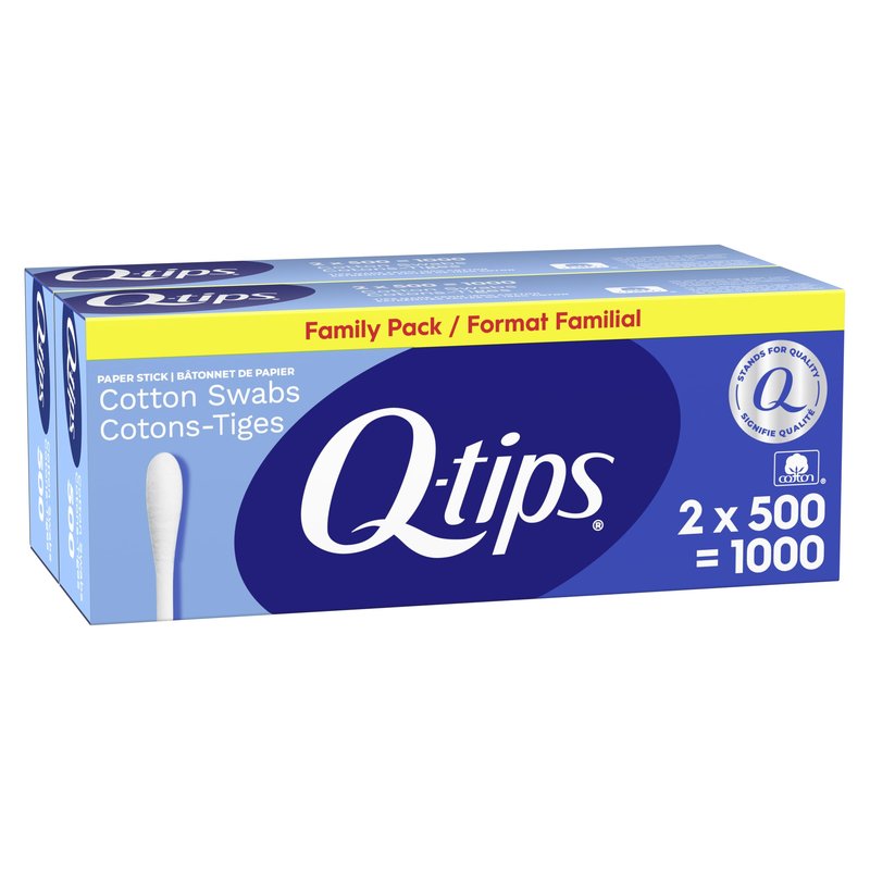 Q-tips Cotton Swabs, 500 Count (Pack of 12)