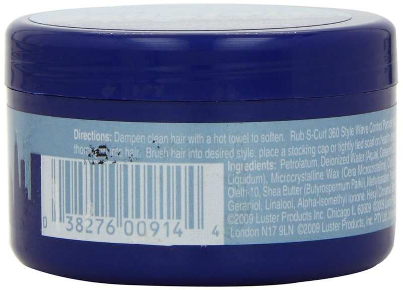 Lusters S-Curl 360 Wave Control Pomade - 3 Ounce (88ml) | 6 Pack for Perfect Waves