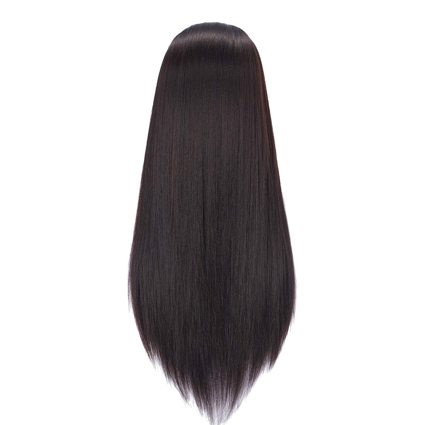 Yaki Synthetic Fiber Hair Styling Mannequin Head - 26-28'' Cosmetology Training Doll with Stand