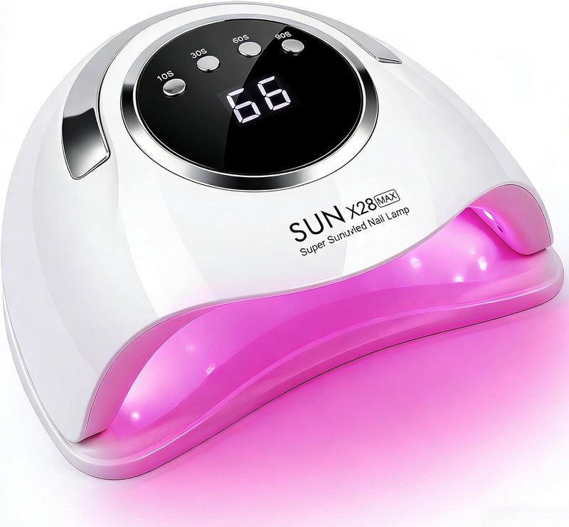 500W Professional UV LED Nail Lamp - Smart Sensor & 4 Timers for Fast Gel Polish Curing | Salon-Grade Nail Dryer
