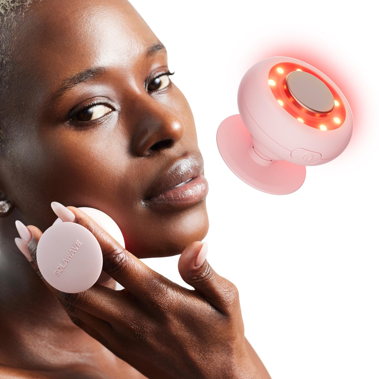 Solawave Red Light Therapy Device for Face & Body | Near Infrared Light Therapy for Rejuvenation | Portable Facial Skincare Solution | Soothes & Depuffs Skin, Reduces Appearance of Lines & Wrinkles