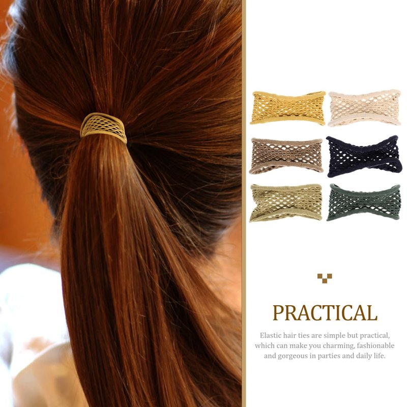 KALLORY 30pcs Stretch Hair Ties Elastic Ponytail Holders for Women Thick Heavy Hair Scrunchies Accessories for Women