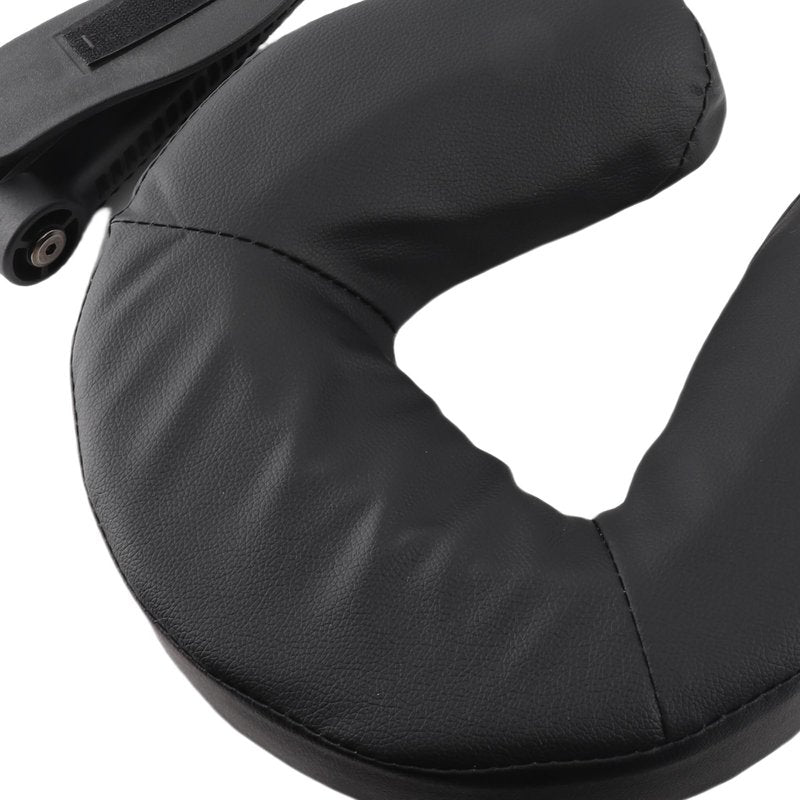 OPPWONG Massage Headrest for Bed, Massage Face Cradle Massage Pillow Face Down Adjustable Folding Massage Table Face Cradle Pillow Beauty Bed Headrest Cradle U Shape for Beauty Salon Black