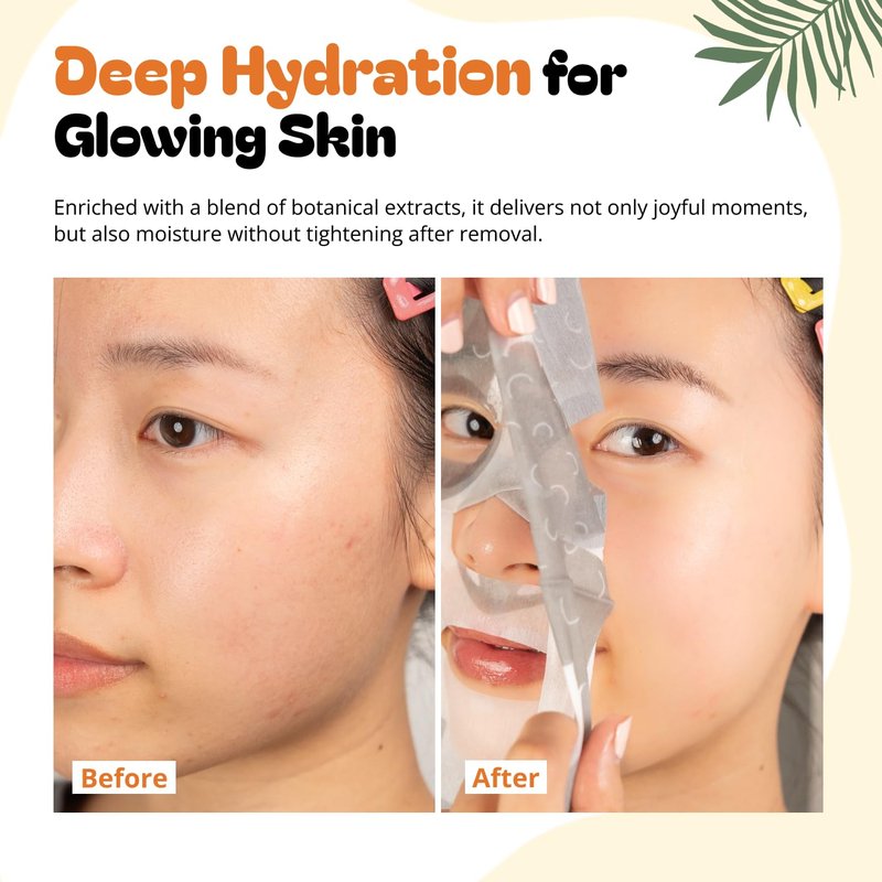 Epielle Character Face Mask Mystical Safari 12 Pack, Fun & Effective Korean Skin Care, Spa Party Favors, Birthday Gifts for Women, Self Care Gifts