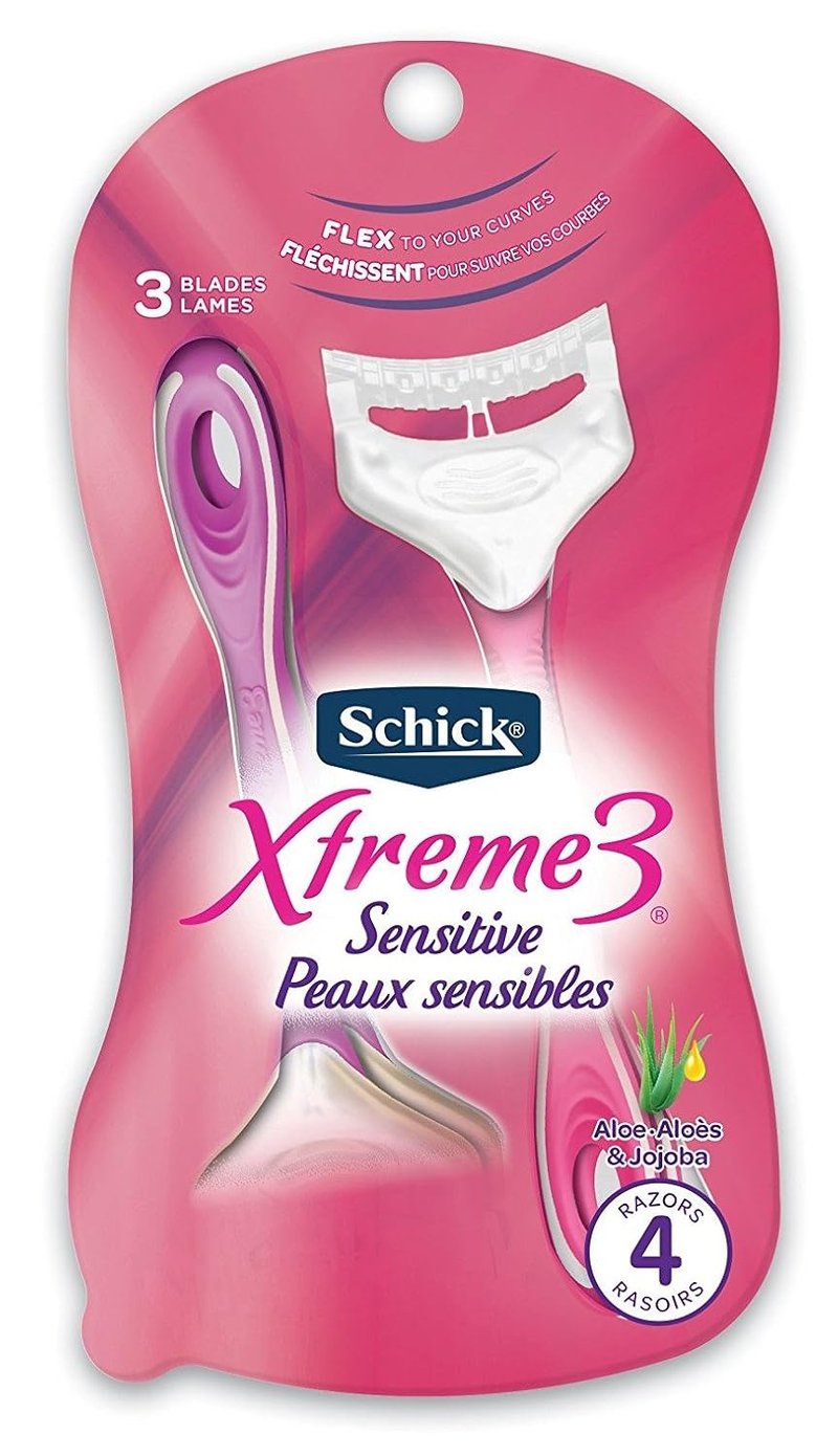 Schick Xtreme 3 Women's Disposable Razor - Sensitive Skin Comfort | 3 Blades