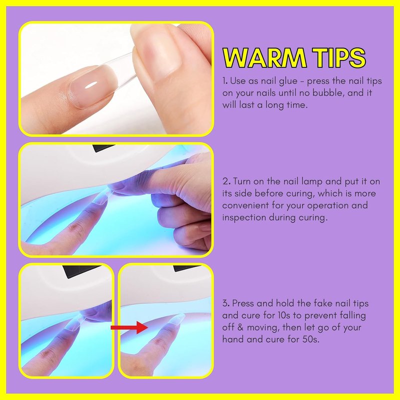 Makartt Gel Nail Glue: 3 in 1 Nail Glue Acrylic Nails Extension Super Strong Adhesive Bond Long Lasting Brush on Glues for Tips, Base Coat & Slip Solution, & Stick Rhinestone, Curing Needed, 2pcs 15ml