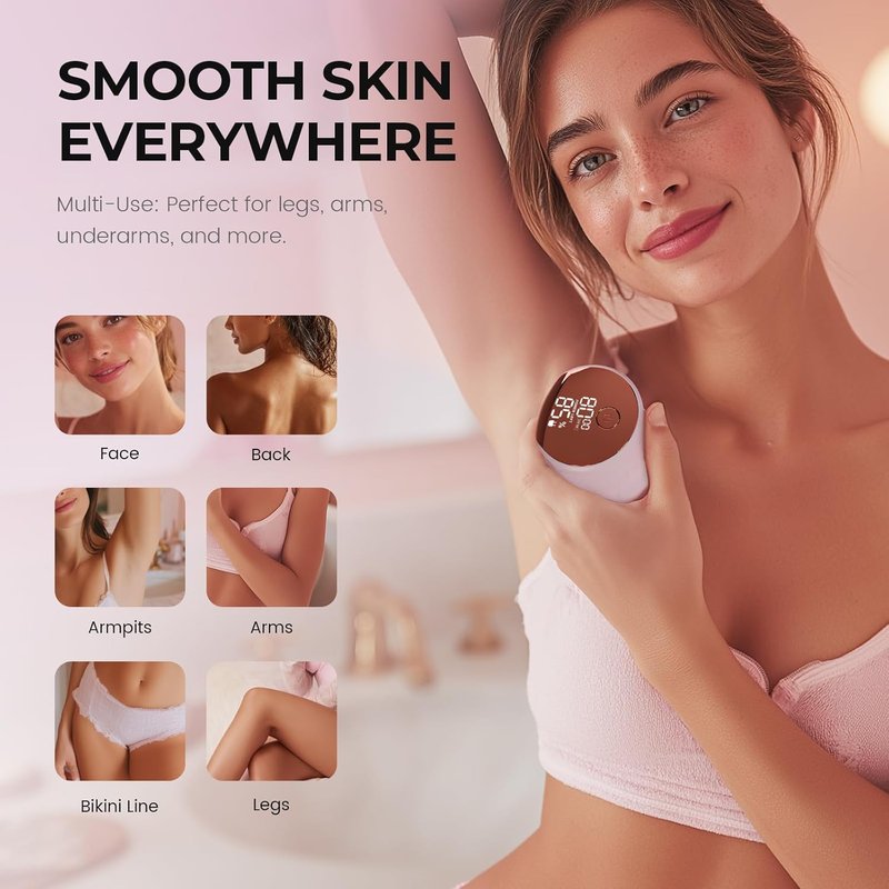 Electric Razors for Women - Easy-Clean Waterproof Body Shaver & Bikini Trimmer | Portable Pink Hair Remover for Legs, Face & Underarms