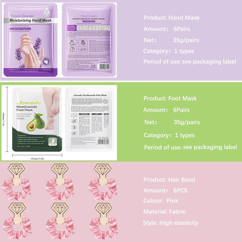 Regine Switzerland Spa Party Supplies - Complete Spa Day Kit with Facial Masks & Under Eye Patches | Perfect for Birthdays & Baby Showers