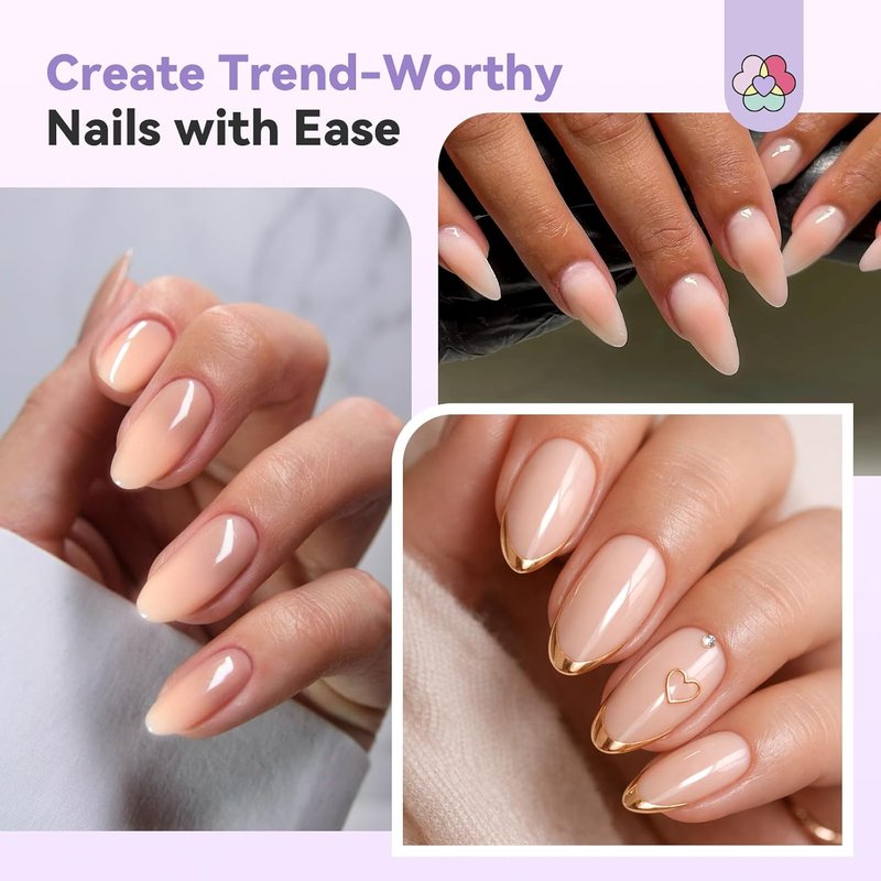 SAVILAND Airbrush Gel Nail Polish - Light Nude, Hema & Acetone Free, Non-Toxic 20 ml for Ombre Nails