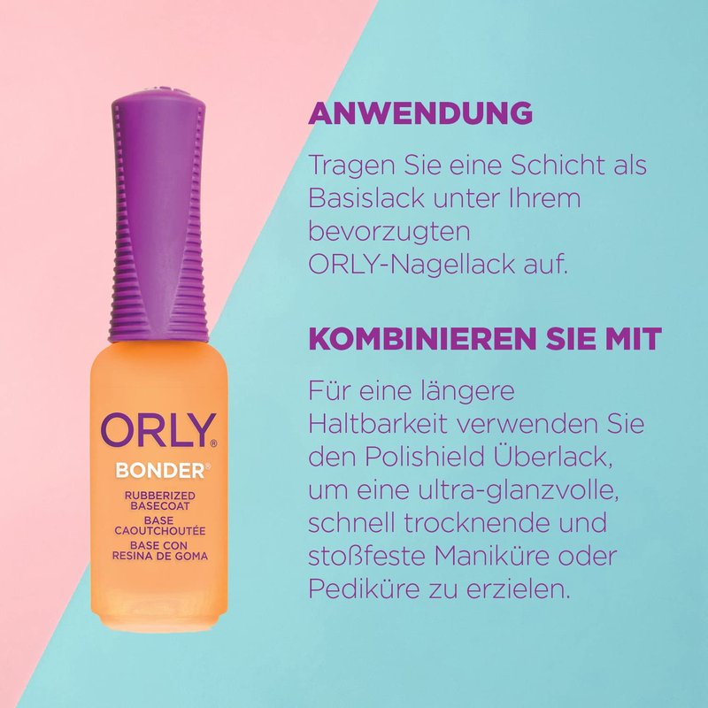 Orly Bonder Rubberized Nail Base Coat, .3 Ounce