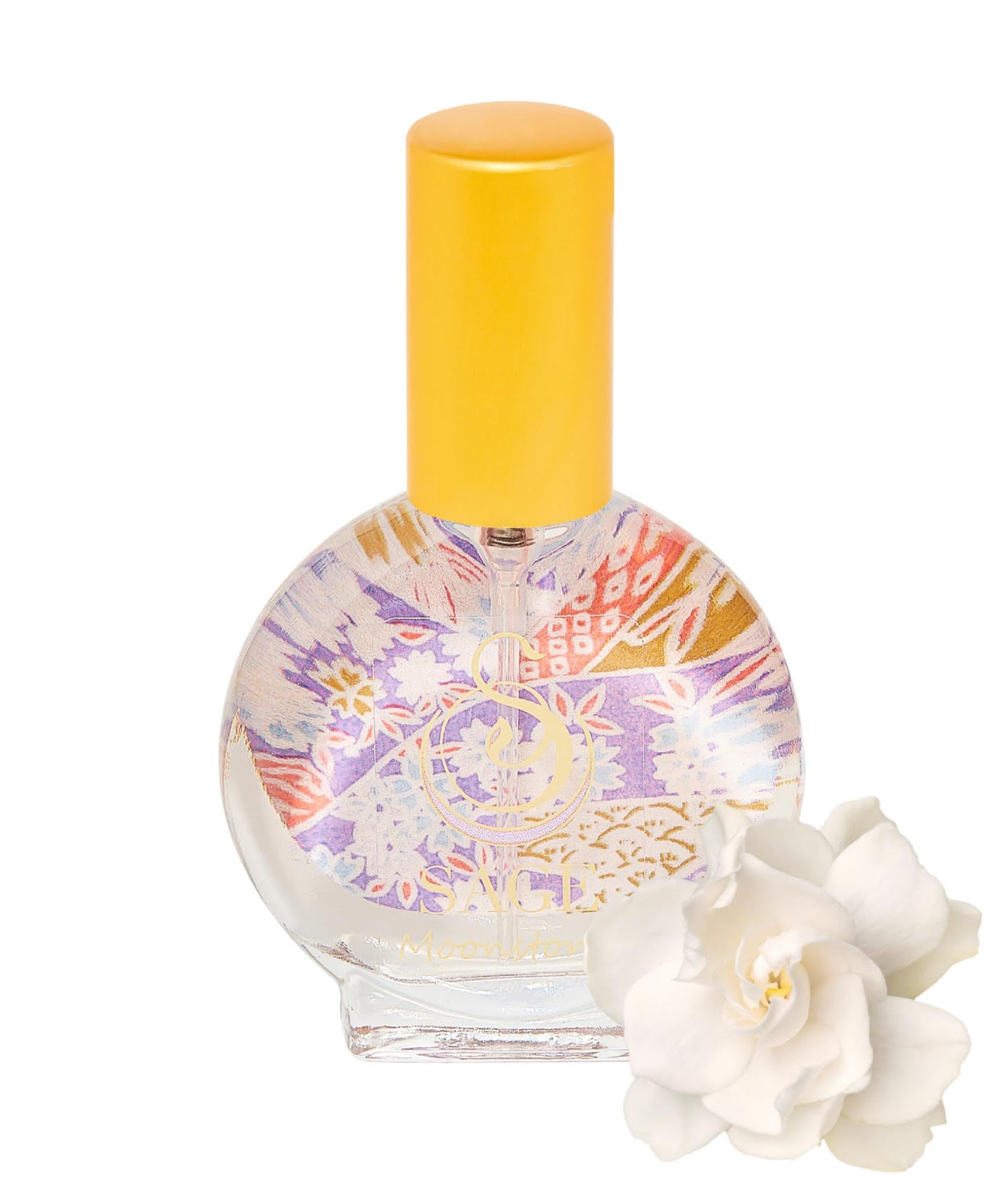 The Sage Lifestyle Moonstone Mini Spray, Gardenia, Lily, Vanilla Musk, Egyptian Musk, Perfume for Women, Long Lasting, Floral Fragrance, Artisan, Parfum, 1/2 oz, Travel Size, Mini Perfume for Women
