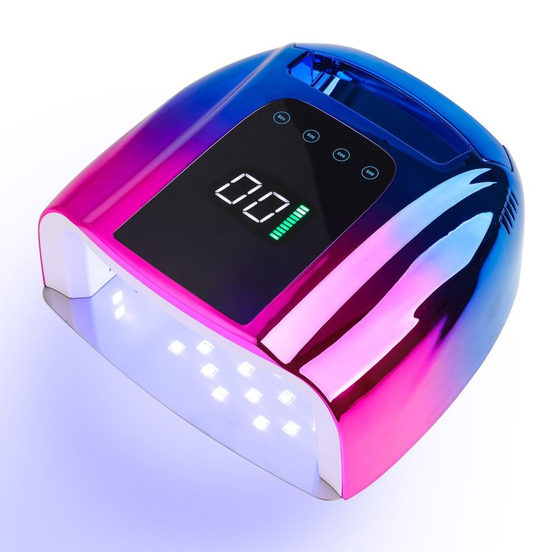 NailFace 96W Rechargeable UV LED Nail Lamp UV Light for Gel Nails Cordless Gel Nail Lamp Nail Dryer with 42 Beads Smart Sensor & Metal Base