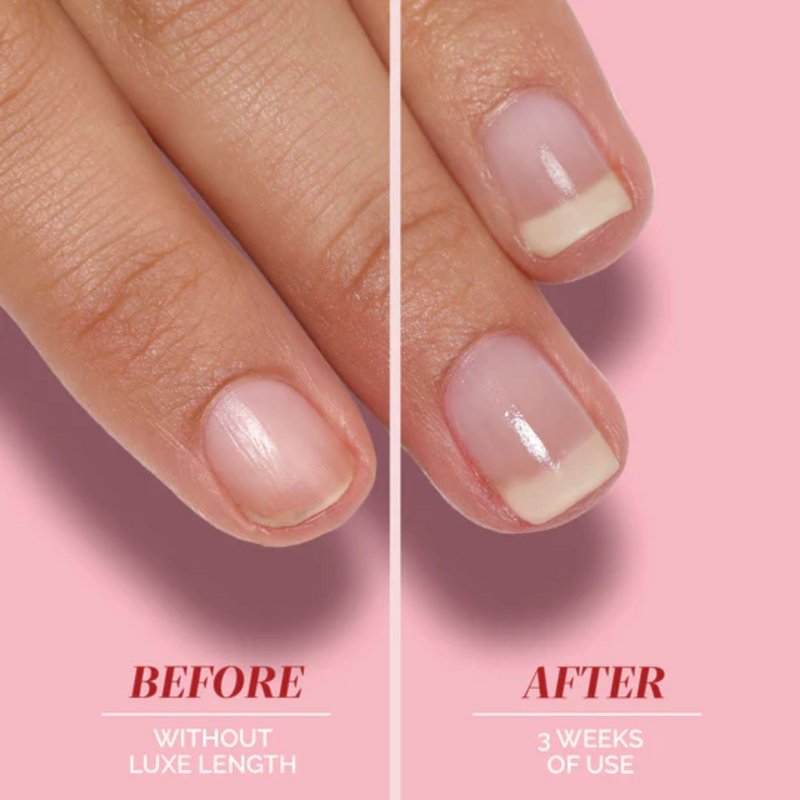 LONDONTOWN Luxe Length Nail Gloss – Strengthens & Protects Nail Length, Boosts Keratin & Ceramide Production, Prevents Breakage, .4 fl oz