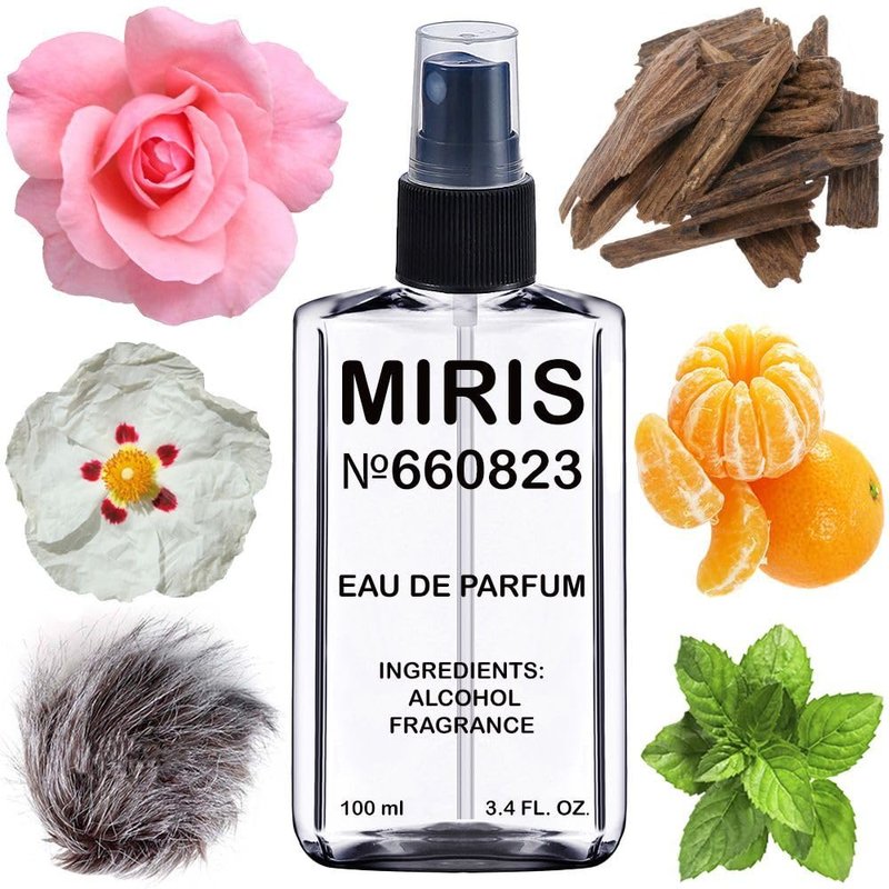 MIRIS No. 660823 Eau de Parfum for Men - Inspired by Black Aoud, Long-Lasting Spray, 3.4 Fl Oz