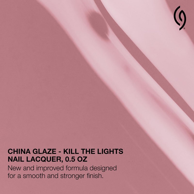 China Glaze Cg Nail Lacquer Kill the Lights – Nude Pink Nail Polish, Quick Dry, Chip Resistant, Glossy Finish for Salon & DIY Manicure, 0.5 Fl Oz