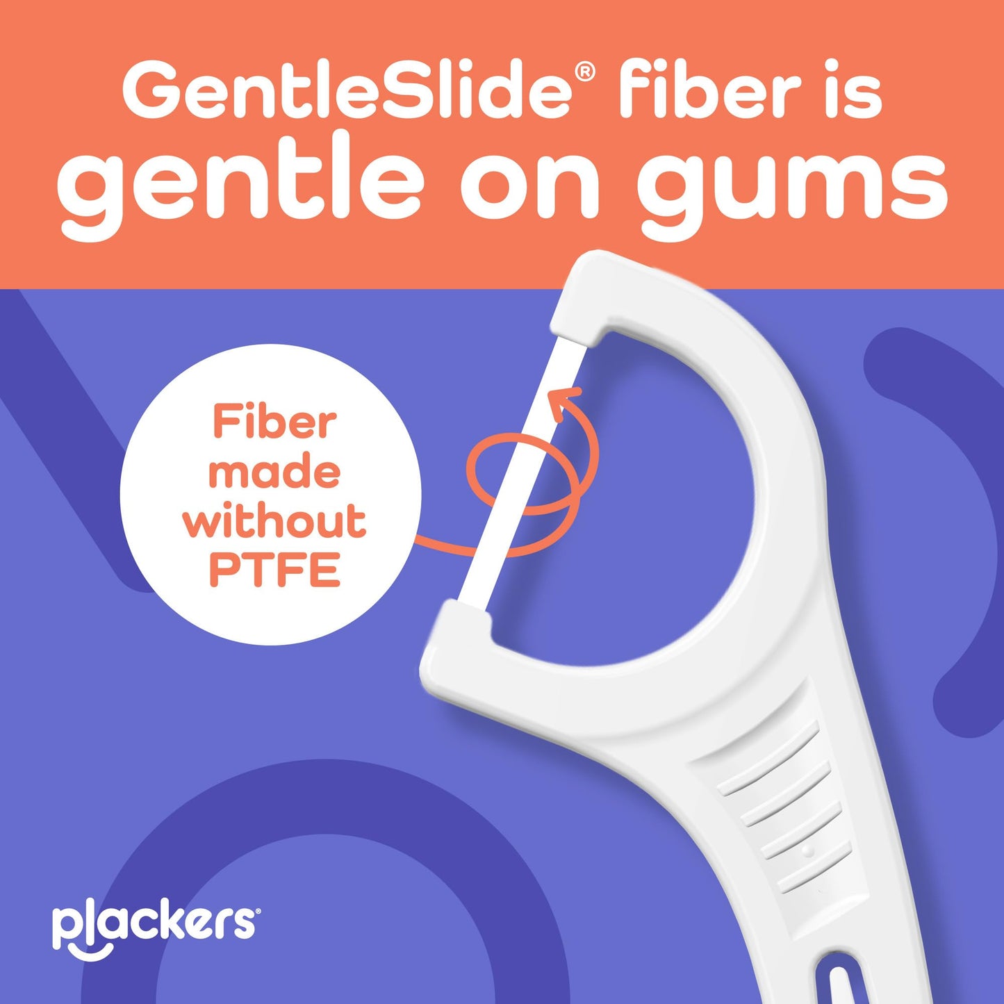 Plackers® Gentle Line® Floss Picks, Super Soft, GentleSlide® Fiber Made Without PTFE, Slides Easily Between Teeth, Fresh Mint, 150 Count
