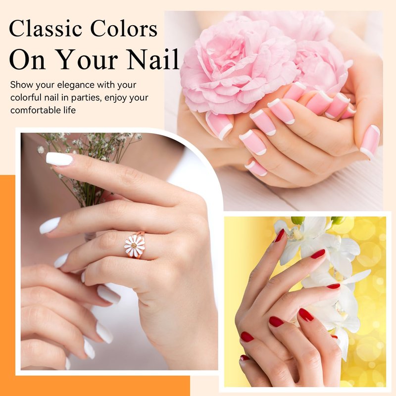 Phoenixy 30 Pcs Gel Nail Polish Set, 25 Colors Nail Polish Set with Pink Tangerine Orange Pink 5pcs Base Top Coat Nail Art Kit Gifts for Women