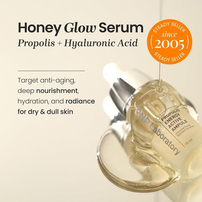 CNP Lip & Serum Set - Propolis-Infused Honey Lip Butter & Centella Serum Bundle | Intense Hydration for Sensitive Skin