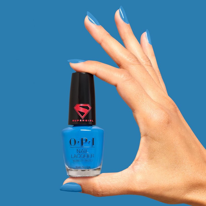 OPI Nail Lacquer - Chip Resistant Nail Polish | Fast Drying Crème, Shimmer & Glitter | Supergirl Limited Edition