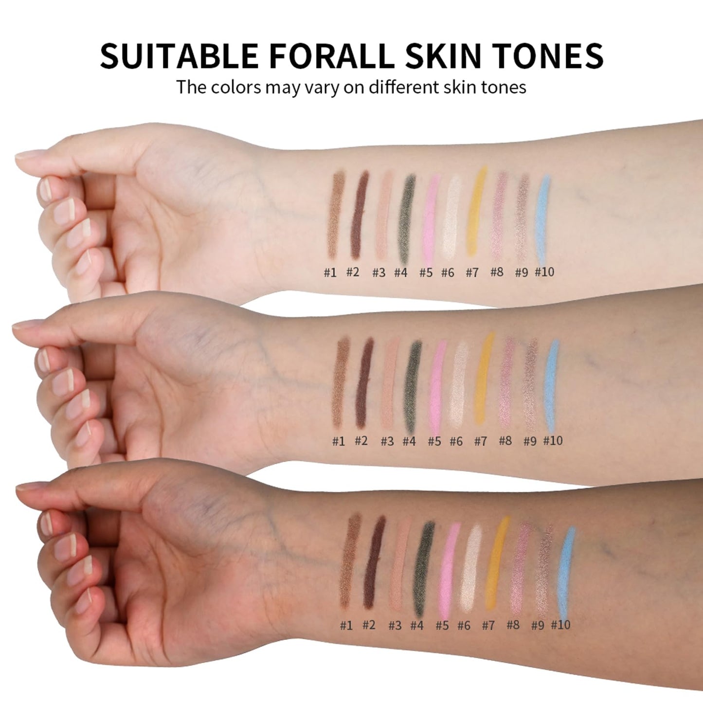 Wugbc Eyeshadow Stick Waterproof Cream Eye Shadow Pencil Long-Lasting Crease-Proof Shimmer Glitter Eyeshadow Crayon Smooth High Pigmented Highlighter Neutral Eye Shadow Liner Makeup, 1 CARAMEL