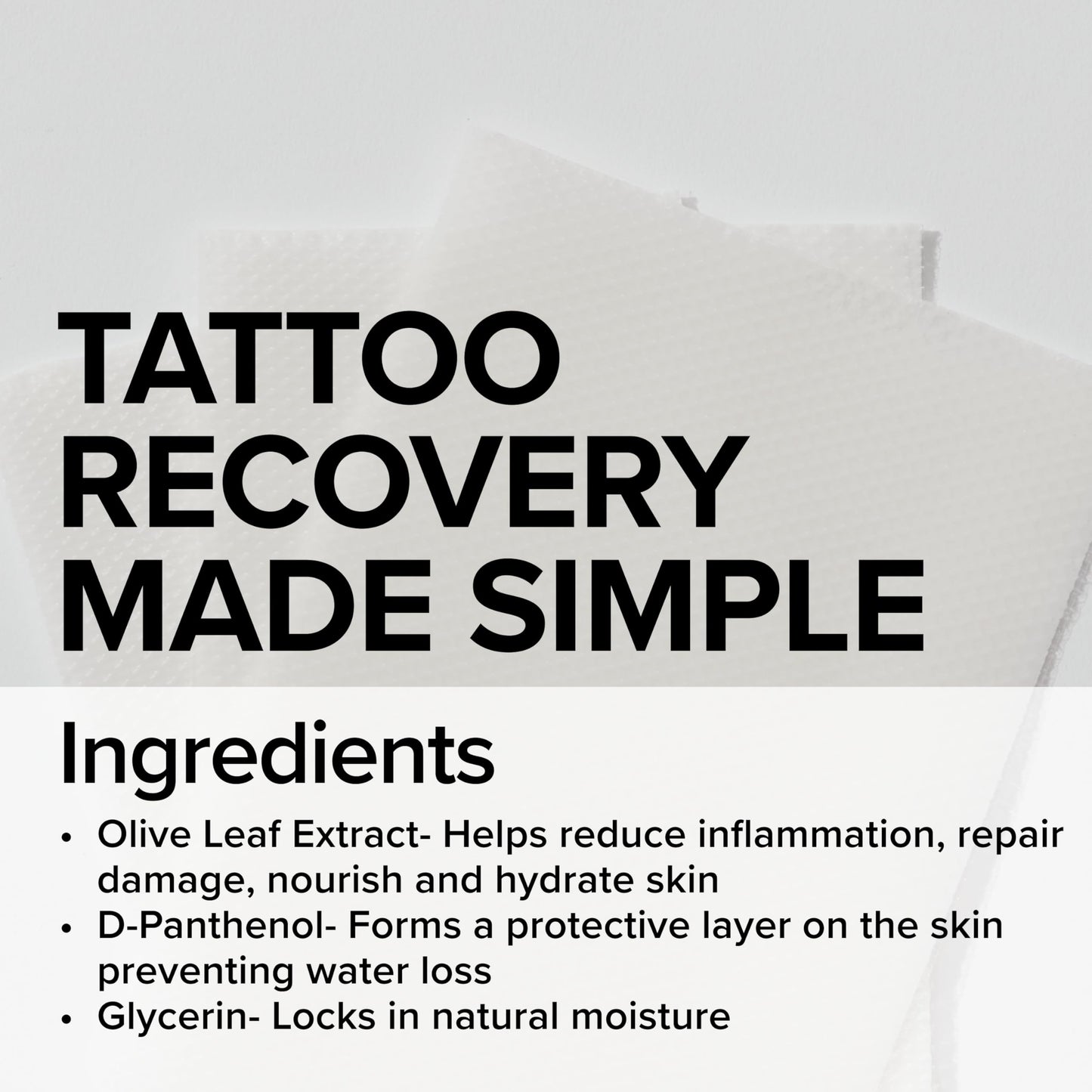 Mad Rabbit Repair New Tattoo Hydrogel Patches, 3 Sheets - Tattoo Aftercare, Soothing, Cooling, Made For All Skin Types