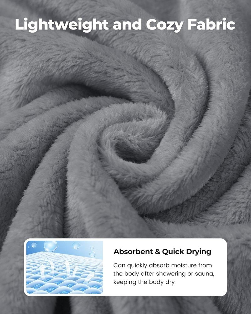 PJGGZ Towel Wrap for Women - Lightweight Quick-Dry Bathrobe with Ruffled Straps | Absorbent Shower & Spa Essential